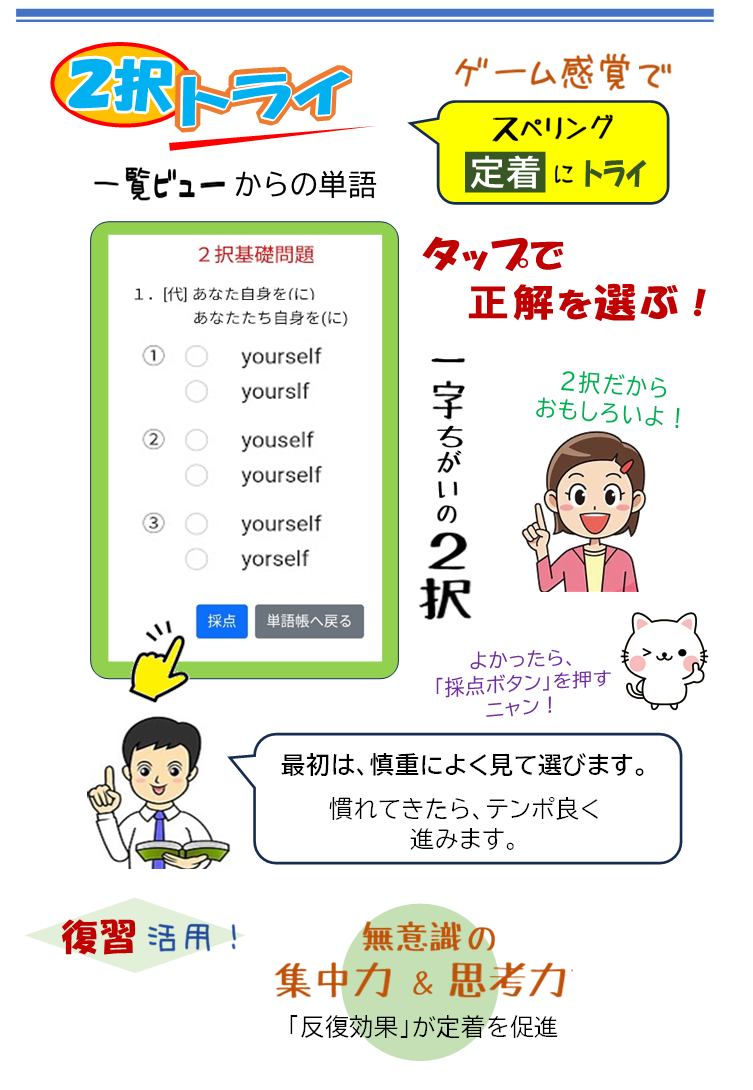画像７　2択トライ